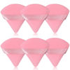 Picture of BLAAROOM 6 Pieces Powder Puff Face Makeup Velour Soft Triangle Powder Puffs for Loose Powder Mineral Powder Body Powder Wet Dry Cosmetic Foundation Sponge Makeup Tool - Pink