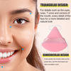 Picture of BLAAROOM 6 Pieces Powder Puff Face Makeup Velour Soft Triangle Powder Puffs for Loose Powder Mineral Powder Body Powder Wet Dry Cosmetic Foundation Sponge Makeup Tool - Pink
