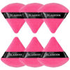 Picture of BLAAROOM Powder Puffs for Face Setting Makeup,6 Pcs Soft Velvet Triangle Puff for Contouring, Under Eyes and Corners Delicate Cosmetic Sponge Makeup Tool - Rose Red