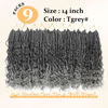 Picture of Yewell Goddess Box Braids Crochet Hair 14 Inch Boho Crochet Box Braids, 9 Packs Boho Box Braids Crochet Hair For Black Women Pre Looped Box Braids Crochet Hair (14Inch 9 Packs,TGrey)
