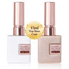 Picture of Double Rhythm 2 Pcs 15ML No Wipe Gel Top Coat and Base Coat Set Clear Glossy Gel Polish Kit Soak Off LED (Base and Top Coat)