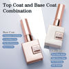Picture of Double Rhythm 2 Pcs 15ML No Wipe Gel Top Coat and Base Coat Set Clear Glossy Gel Polish Kit Soak Off LED (Base and Top Coat)
