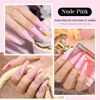 Picture of Dip Powder Nude Pink Color, AZUREBEAUTY Nail Dipping Powder French Nail Art Starter Manicure Salon DIY at Home, Odor-Free and Long-Lasting, No Needed Nail Lamp Curing, 1 Oz