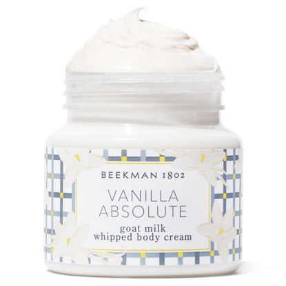 Picture of Beekman 1802 Whipped Body Cream, Vanilla Absolute - Scented - 8 oz - Intensely Hydrating & Softens Skin - With Goat Milk - Good for Sensitive Skin - Cruelty Free