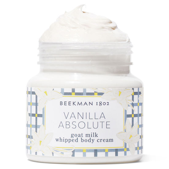 Picture of Beekman 1802 Whipped Body Cream, Vanilla Absolute - Scented - 8 oz - Intensely Hydrating & Softens Skin - With Goat Milk - Good for Sensitive Skin - Cruelty Free
