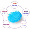 Picture of YEALIFE 4Pack Hair Scalp Exfoliator Brush Dandruff Cleaning Brush, Flexible Scalp Massager Brush, Shower Scalp Shampoo Brush for Home, Office, Travel and Pets(Flexible Blue/Pink/Orange/Green)