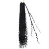 Picture of Boho Box Braids Crochet Hair 24 Inch Bohemian Crochet Box Braids with Curly Ends 8 Packs Goddess Box Braids Crochet Hair Pre Looped Synthetic Braiding Hair Extensions for Black Women 1b