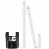 Picture of 2 Pieces White Nail Pencil and Pencil Sharpener Set, 2 In1 Nail Whitening Under French Fingernail with Cuticle Pusher and Handheld Sharpener for DIY Art Manicure Supplies