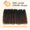Picture of Yewell Goddess Box Braids Crochet Hair 10 Inch Boho Crochet Box Braids With Curly Ends, 9 Packs Bohomian Box Braids Crochet Hair For Black Women Pre Looped Box Braids Crochet Hair (10Inch,1B/4/30)