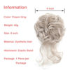 Picture of KETHBE Messy Bun Hair Piece Tousled Updo Hair Buns Extension Elastic Hair Band Hair Pieces Curly Hair Bun Scrunchie For Women (Flaxen Gray)