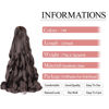Picture of French Curly Braiding Hair,#4 Brown Synthetic Bouncy Braiding Hair Extensions 75g/Pack Crochet Hair Extensions 24Inch 8Pack French Curl Braiding Hair Extensions