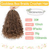 Picture of Fulcrum Goddess Box Braids Crochet Hair 10 Inch, 9 Packs Box Braids Crochet Hair for Women, Crochet Braids with Curly Ends (10Inch, 30#)