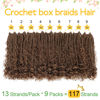 Picture of Fulcrum Goddess Box Braids Crochet Hair 10 Inch, 9 Packs Box Braids Crochet Hair for Women, Crochet Braids with Curly Ends (10Inch, 30#)