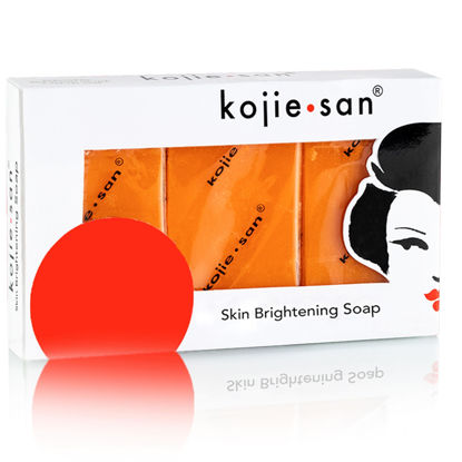Picture of Kojie San Skin and Body Soap - Original Kojic Acid, Dark Spot Remover Soap Bar with Coconut & Tea Tree Oil - 3 x 65g Bars