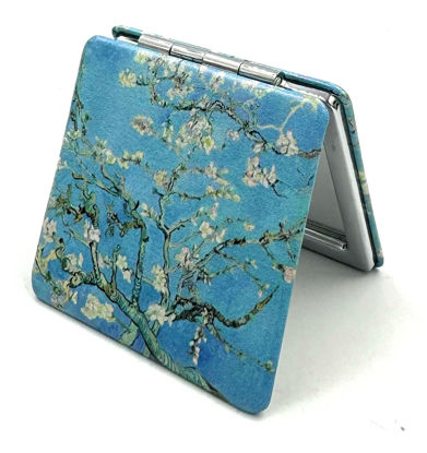 Picture of Aeisage Compact Mirror Purse Mirror Small Makeup Mirror Travel Mirror Mini Pocket Mirror Lipstick Mirror Almond Blossom Van Gogh Art Artistic Gifts for Mum