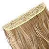 Picture of REECHO 20" 1-pack 3/4 Full Head Curly Wave Clips in on Synthetic Hair Extensions HE008 Hair pieces for Women 5 Clips 4.5 Oz Per Piece - Medium Blonde with Blonde Highlights