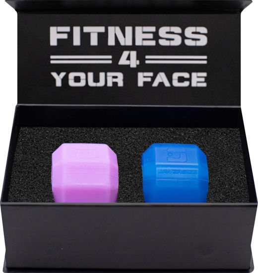 Picture of Jawzrsize Jaw Exerciser for Women - Double Chin Reducer, Facial Toner, Neck Exerciser for Younger and Healthier Look Helps Reduce Stress and Cravings Jawline Trainer (Ladies Kit)