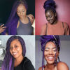 Picture of Liang Dian Braiding Hair Pre-stretched Braiding Hair 12 Inch 8 Packs Ombre Purple Hot Water Setting Synthetic Hair Crochet Braiding Hair Extension(12 Inch,1B/Purple)