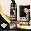 Picture of COSMTEK Black Dye Shampoo for Permanent Hair Color - Men&Women, Gray Coverage, Beard & Treated Hair, 3-In-1, 30 Days/500ml/Ammonia-Free/Natural Herbal