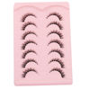 Picture of Gmagictobo Natural Lashes Short Wispy Cat Eye False Eyelashes Clear Band Fake Eyelashes Pack 7 Pairs Soft Strips Fake Eye Lashes