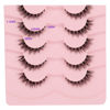Picture of Gmagictobo Natural Lashes Short Wispy Cat Eye False Eyelashes Clear Band Fake Eyelashes Pack 7 Pairs Soft Strips Fake Eye Lashes