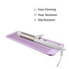 Picture of EIOKIT Silicone Heat Resistant Travel Mat for Hair Iron (1 Pack, Pink Mauve, 11 x 5.3 inches)