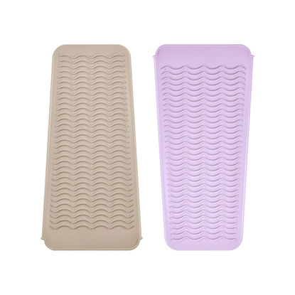 Picture of EIOKIT Silicone Heat Resistant Travel Mat Pouch for Hair Straightener, Crimping Iron, Curling Wand, Flat Iron, and Styling Tools