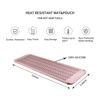 Picture of EIOKIT Silicone Heat Resistant Travel Mat Pouch for Hair Straightener, Crimping Iron, Curling Iron, Hair Curling Wand, Flat Iron, Hair Waving Iron (2 Pack, Multicolored)