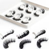 Picture of 3d Fluffy Russian Strip Lashes, D Curl Lash Strips, Natural False Lashes Mink, Fluffy Eyelashes Mink, Natural Wispies Mink Eyelashes, Wispy Fake Lashes, Faux Mink Eyelashes Natural Look(6 Pairs)
