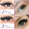Picture of 3d Fluffy Russian Strip Lashes, D Curl Lash Strips, Natural False Lashes Mink, Fluffy Eyelashes Mink, Natural Wispies Mink Eyelashes, Wispy Fake Lashes, Faux Mink Eyelashes Natural Look(6 Pairs)