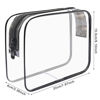 Picture of Lermende 3pcs TSA Approved Toiletry Bag with Zipper Travel Luggage Pouch Carry On Clear Airport Airline Compliant Bag Travel Cosmetic Makeup Bags for Men Women - Blk-N-S