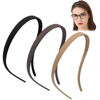 Picture of TOBATOBA Flex No Pressure Headbands, Headbands for Glasses Wearers, Sunglasses Headband No Headache Headband Comfortable Headbands, Matte Plastic Headbands with Teeth, Non Slip for Women Girls