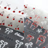 Picture of Fcozpjk Cherry Nail Stickers 5 Sheets Cherry Blossom Nail Decals Spring Summer Fruits Nail Decoration 5D Embossed Stickers for Nail Art Bows Stars Butterfly Flowers Nail Stickers Manicure Supplies