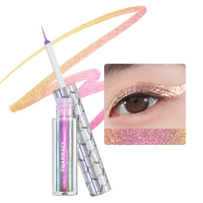 Picture of CHARMACY Chameleon Liquid Eyeliner, Liquid Glitter Eyeliner, Highly Pigmented, Metallic MultiColor Shifting waterproof Eyeliner, Ultra-Fine Tip, Longwearing, Smudge-proof (#306)