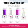 Picture of Revel Nail Dip Powder Liquid Set - Dip Powder Base Coat, Activator, Finish Gel & Gel Thinner, Dip Liquid Set, DIY Nail Kit