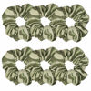 Picture of 6 Pcs Satin Silk Hair Scrunchies Soft Hair Ties Fashion Hair Bands Hair Bow Ropes Hair Elastic Bracelet Ponytail Holders Hair Accessories for Women and Girls (4.5 Inch, Light Gray Green)