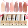 Picture of CANNI 6pcs 9ml Jelly Nude Pink Gel Nail Polish Set- Neutral Transparent Pink Colors Gel Polish Kit, Soak Off LED Nail Gel Manicure Kit DIY at Home Salon Gifts for Women Girls