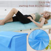 Picture of 31" x 71" Disposable Bed Sheets for Massage Table Waterproof Massage Table Sheet Soft Non Woven Fabric SPA Bed Cover Breathable for Massage Beauty Tattoos 50PCS (Blue)