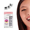 Picture of KISS imPRESS False Eyelashes, Lash Clusters, Falsies, Refined Volume', 10mm-12mm, Includes 12 pieces of pre-bonded lashes, Contact Lens Friendly, Easy to Apply, Reusable Strip Lashes