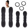 Picture of Styla Hair Bun Maker 4 Pack (2 Small, 2 Large) - Foam Sponge Buns with Hair Ties and Shaper Accessories for Updos, Ballet, French Twist, Waves & More!