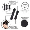 Picture of Styla Hair Bun Maker 4 Pack (2 Small, 2 Large) - Foam Sponge Buns with Hair Ties and Shaper Accessories for Updos, Ballet, French Twist, Waves & More!