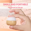 Picture of TSA Approved Travel Size Containers for Toiletries, Gemice Silicone Jars, Leak-proof Travel Accessories with Lid for Cosmetic Makeup Face Body Hand Cream (4 Pieces) (Apricot)