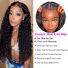 Picture of RUI MEI SI Wear and Go Glueless Wigs Human Hair Pre Plucked Pre Cut for Beginners Deep Wave Lace Front Wigs Human Hair 4x4 HD Lace Closure Deep Curly Wigs Human Hair for Women 20 Inch