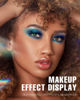 Picture of MAKI YIKA Blue Eyeshadow Palette for Women, Blue Eye Shadow 9 Color Matte Shimmer Glitter Eye Makeup Palette, Long Lasting & High Pigmented Eyes Makeup Palette (Blue)