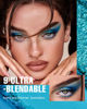 Picture of MAKI YIKA Blue Eyeshadow Palette for Women, Blue Eye Shadow 9 Color Matte Shimmer Glitter Eye Makeup Palette, Long Lasting & High Pigmented Eyes Makeup Palette (Blue)