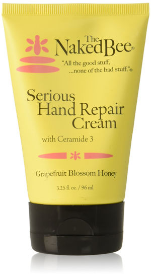 Picture of The Naked Bee Grapefruit Blossom Honey Hand Cream (8 oz) Intensive Nourishing Cream for Smoother and Softer Hand - Unscented Deep Moisture and Repair for Dry Skin