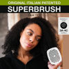 Picture of Janeke Original Patented Superbrush Detangler Brush Anti-static Hairbrush Easy For Wet or Dry Use Flexible with Nylon Bristle Great for All Hair Types - Long Thick Curly (White)