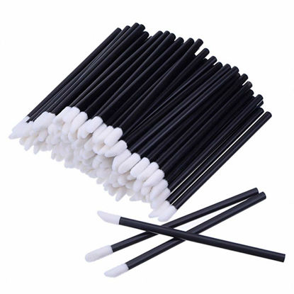 Picture of Pimoys Lip Brushes, 200Pcs/Set Disposable Lip Brushes Make Up Brush Lipstick Lip Gloss Wands Applicator Tool Makeup Beauty Tool Kits