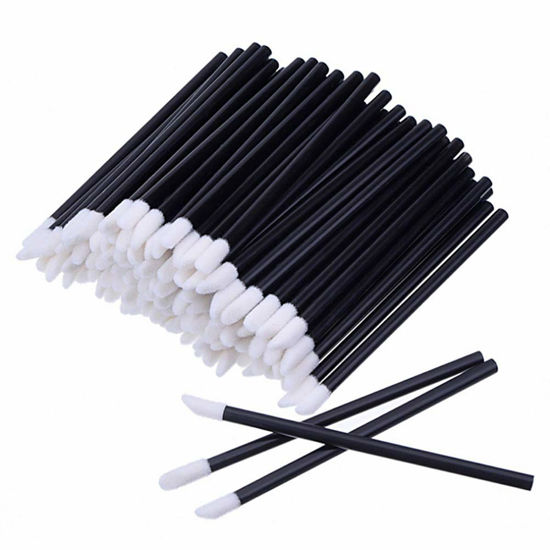 Picture of Pimoys Lip Brushes, 200Pcs/Set Disposable Lip Brushes Make Up Brush Lipstick Lip Gloss Wands Applicator Tool Makeup Beauty Tool Kits