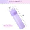 Picture of Cosywell Root Comb Applicator Bottle 6 Ounce 2 Pack Hair Dye Applicator Brush Applicator Bottle for Hair Root Comb Color Applicator Bottle with Graduated Scale (Purple)